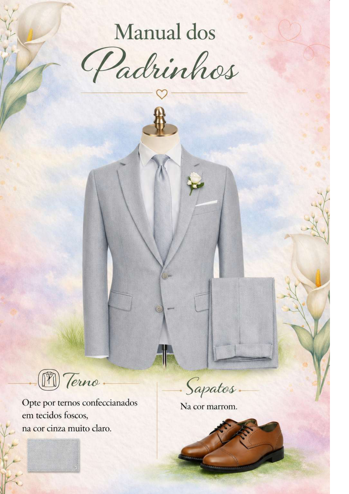 Manual dos padrinhos: terno e sapatos